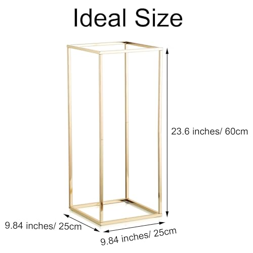 Gold Metal Flower Stand - 31.5in - 2 Pcs