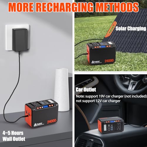 Portable Power Station - 88Wh - Battery Backup for Camping and Emergencies