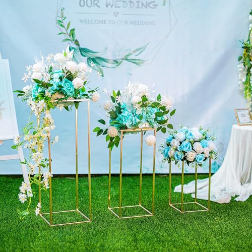 Gold Metal Flower Stand - 31.5in - 2 Pcs
