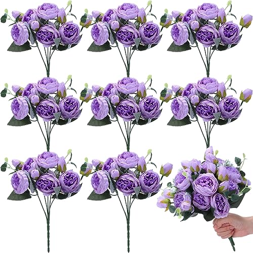 Purple Peony - 8 PCS