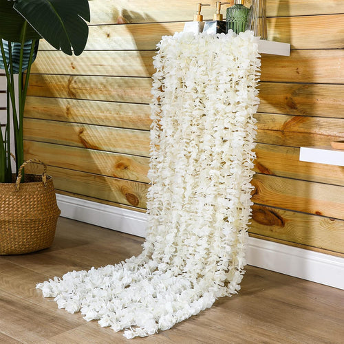 Wisteria Hanging Vines - Milky White