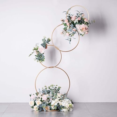 Gold Metal Wedding Hoops Arch - 1PC