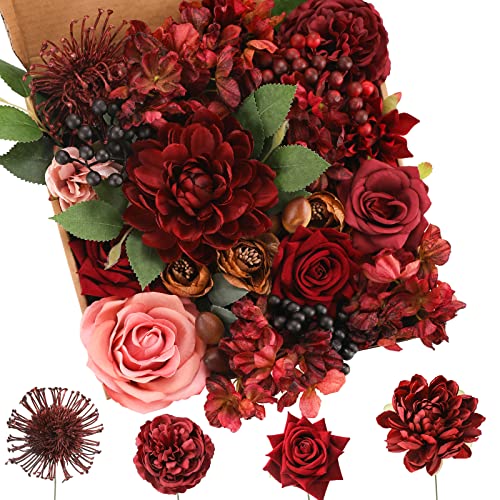 Burgundy Flower Box