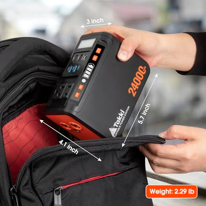 Portable Power Station - 88Wh - Battery Backup for Camping and Emergencies